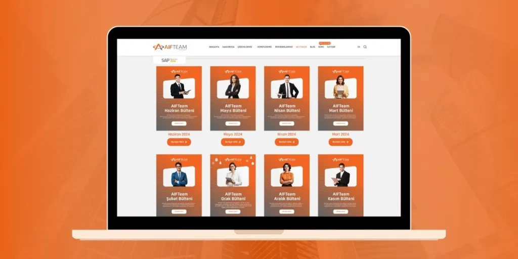 AIFTeam dijital dönüşüm bülteni birinci yıl